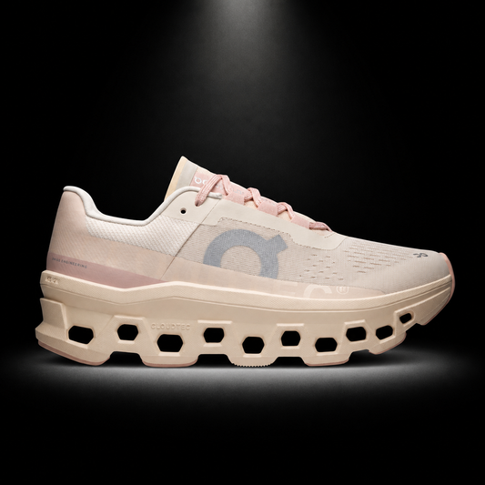 On Cloudmonster Tan/Pink, vista lateral — Crazy!Duck Hype