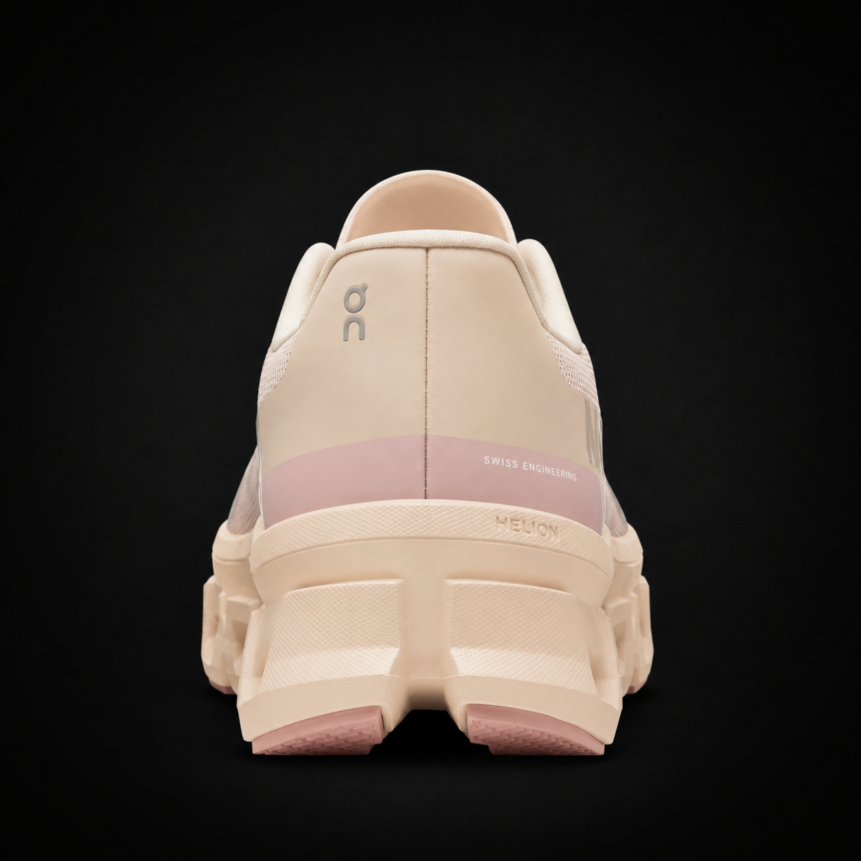 On Cloudmonster Tan/Pink, vista trasera — Crazy!Duck Hype