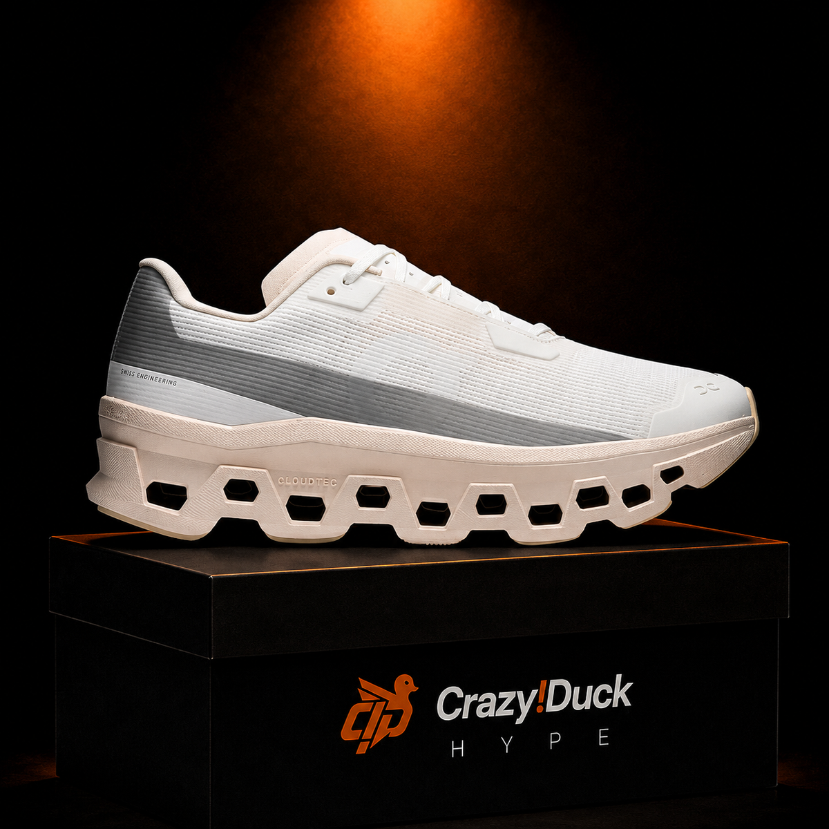 On Cloudmonster Void Ivory/Seashell con empaque — Crazy!Duck Hype