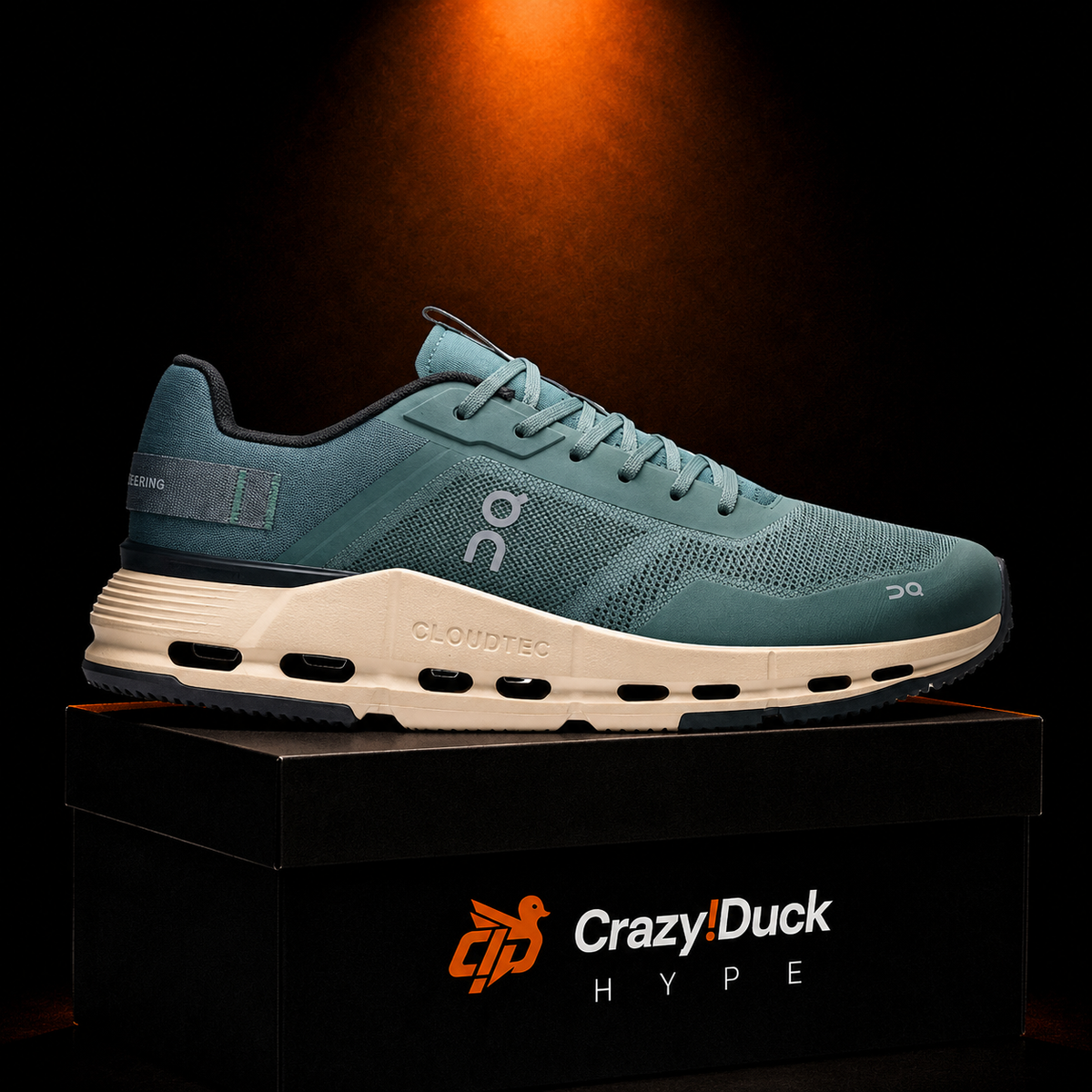 On Cloudnova Form 2 Olive Cream con empaque — Crazy!Duck Hype