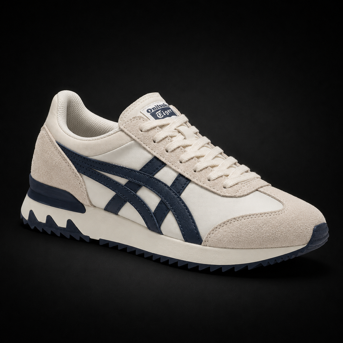 Onitsuka Tiger Birch Peacoat, vista frontal — Crazy!Duck Hype