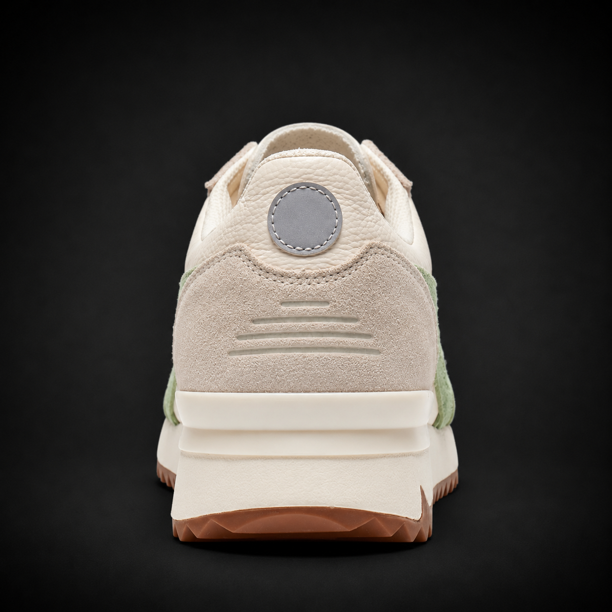 Onitsuka Tiger Birch Verdigris Green, vista trasera — Crazy!Duck Hype