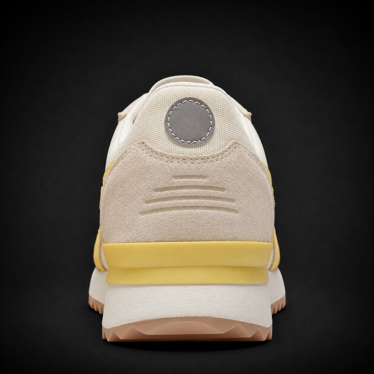 Onitsuka Tiger Cream Faded Yellow, vista trasera — Crazy!Duck Hype