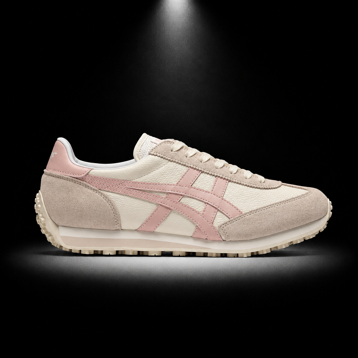Onitsuka Tiger Cream Ginger Peach, vista lateral — Crazy!Duck Hype