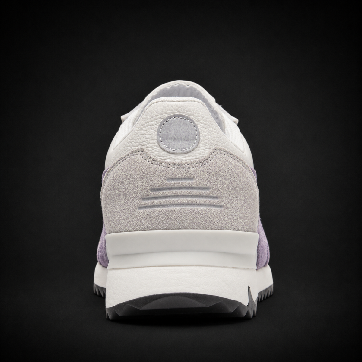 Onitsuka Tiger Glacier Grey Greyish Purple, vista trasera — Crazy!Duck Hype