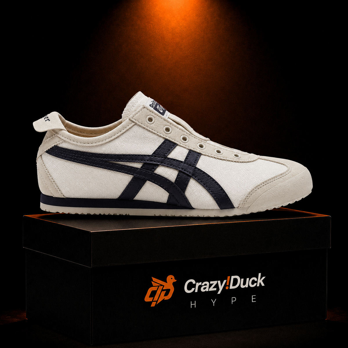 Onitsuka Tiger Mexico 66 Birch Midnight con empaque — Crazy!Duck Hype