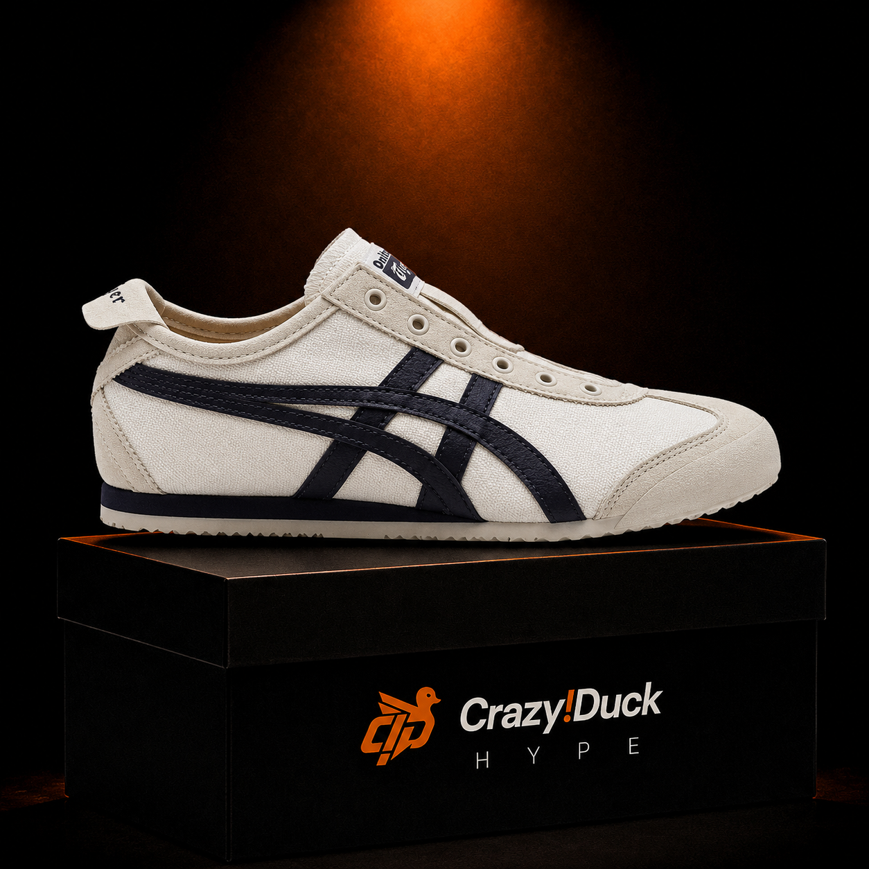 Onitsuka Tiger Mexico 66 Birch Midnight con empaque — Crazy!Duck Hype