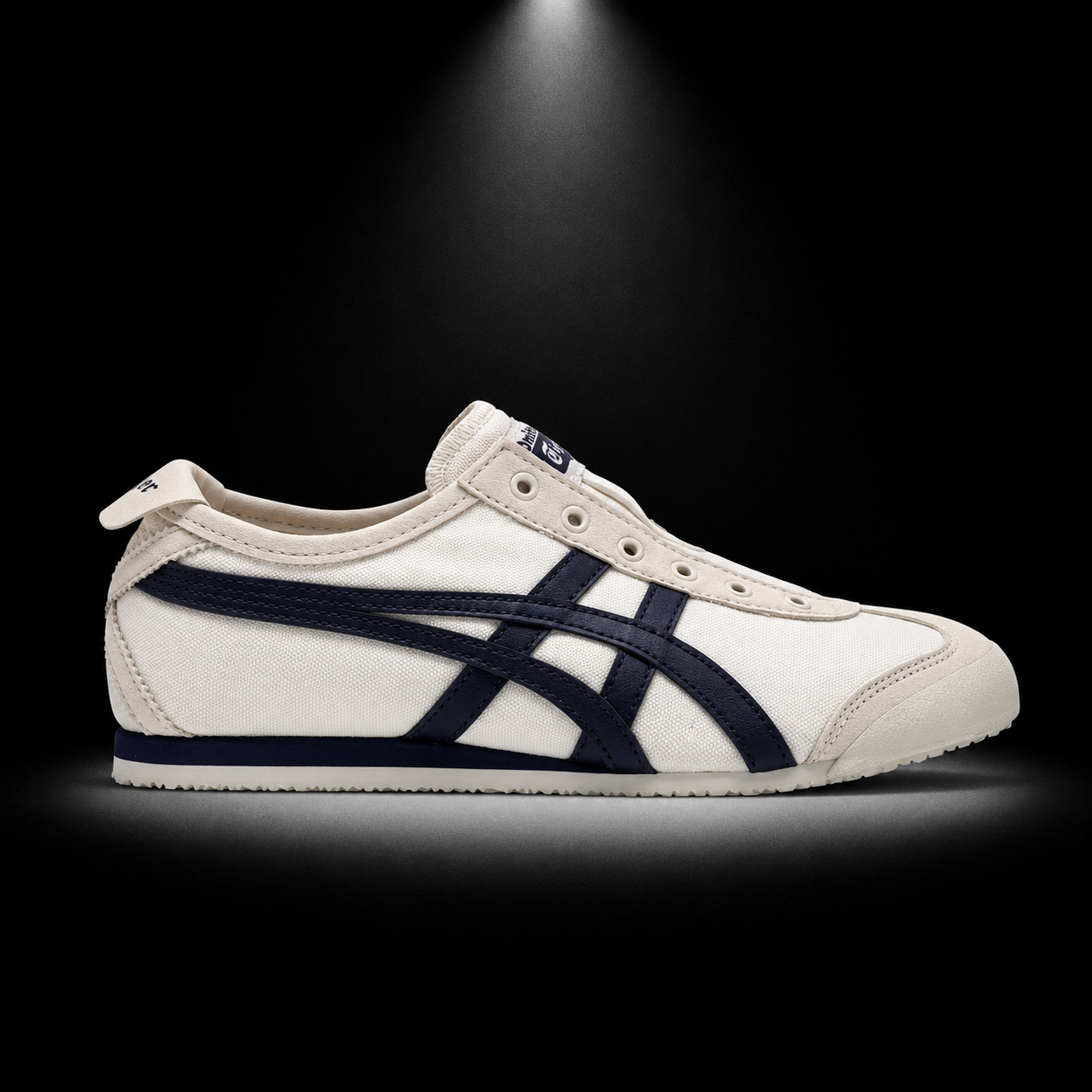 Onitsuka Tiger Mexico 66 Birch Midnight, vista lateral — Crazy!Duck Hype