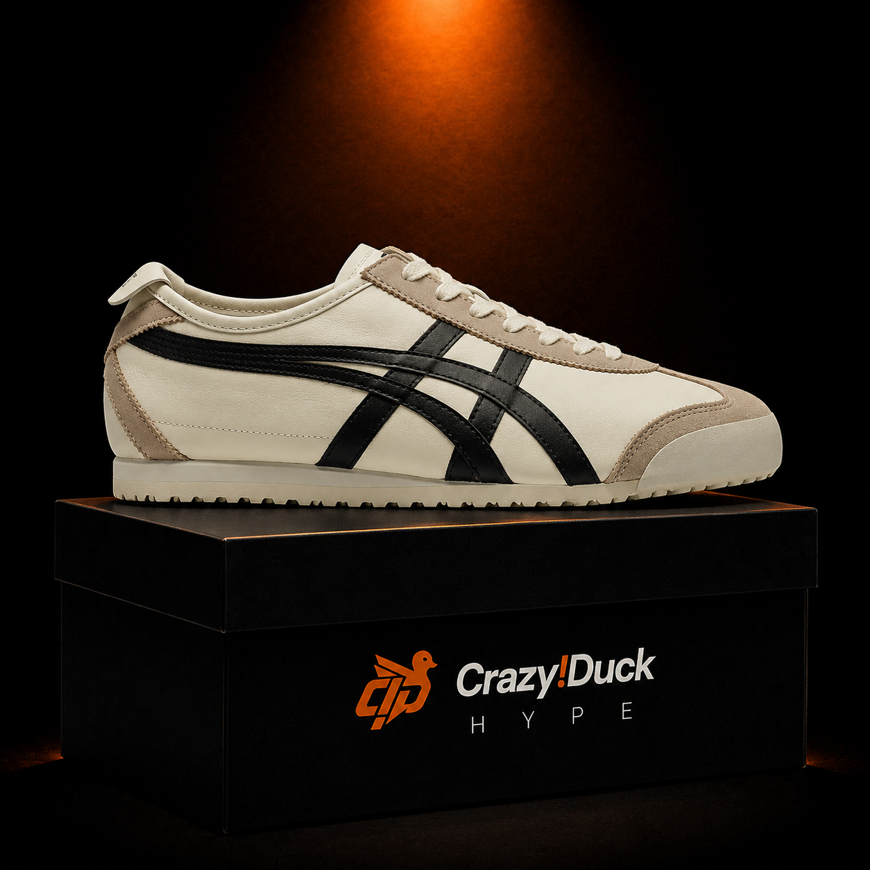 Onitsuka Tiger México 66 Ivory Black con empaque — Crazy!Duck Hype