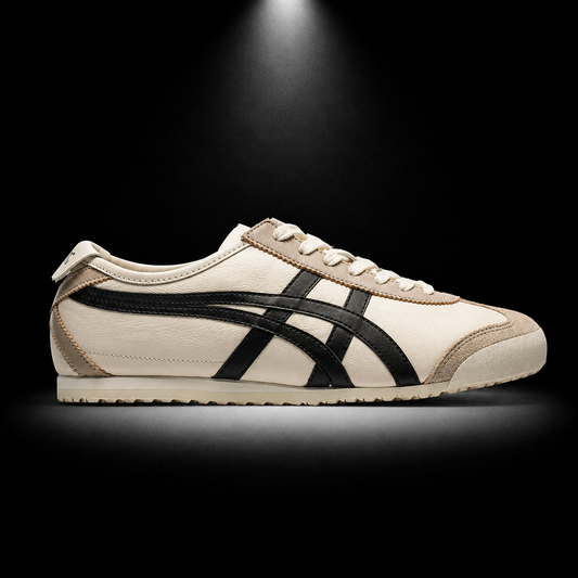 Onitsuka Tiger México 66 Ivory Black, vista lateral — Crazy!Duck Hype