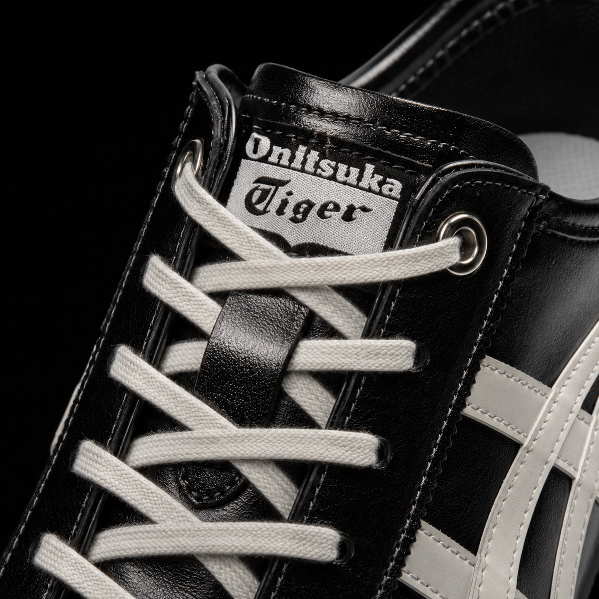 Onitsuka Tiger México 66 Metropolis Cream, detalle de agujetas — Crazy!Duck Hype