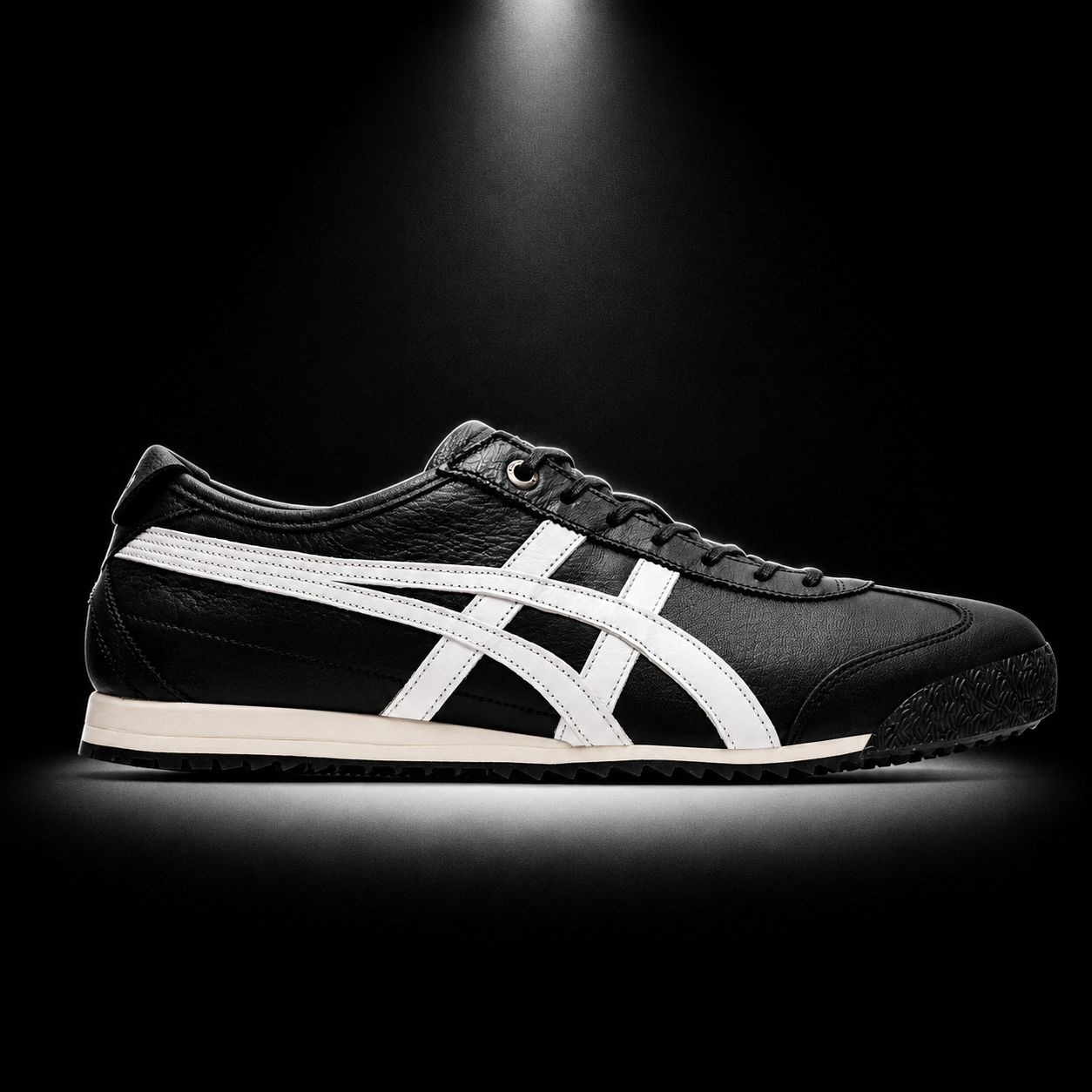 Onitsuka Tiger México 66 SD Black White, vista lateral — Crazy!Duck Hype