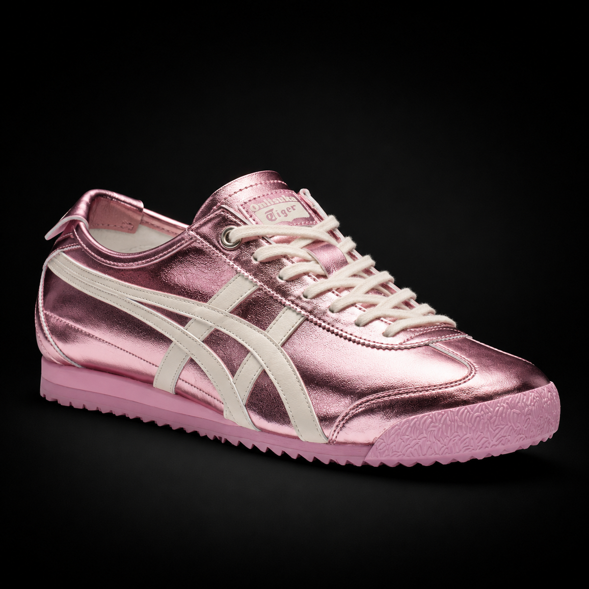 Onitsuka Tiger México 66 SD Crystal Pink Cream, vista frontal — Crazy!Duck Hype