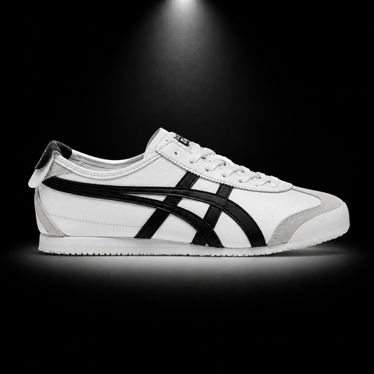 Onitsuka Tiger Mexico 66 SD White Black, vista lateral — Crazy!Duck Hype