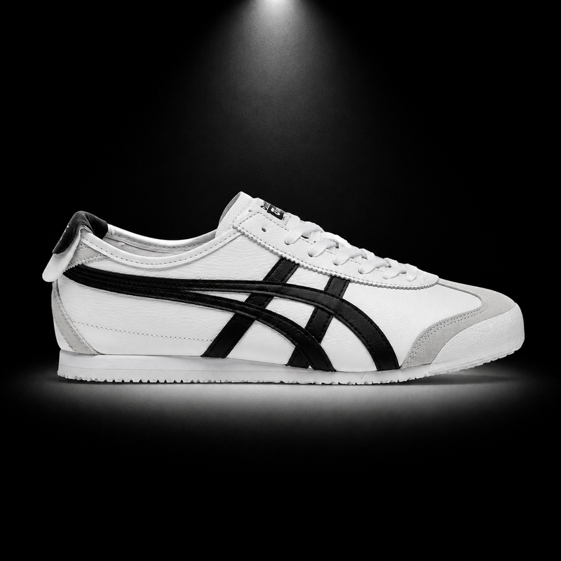 Onitsuka Tiger Mexico 66 SD White Black, vista lateral — Crazy!Duck Hype
