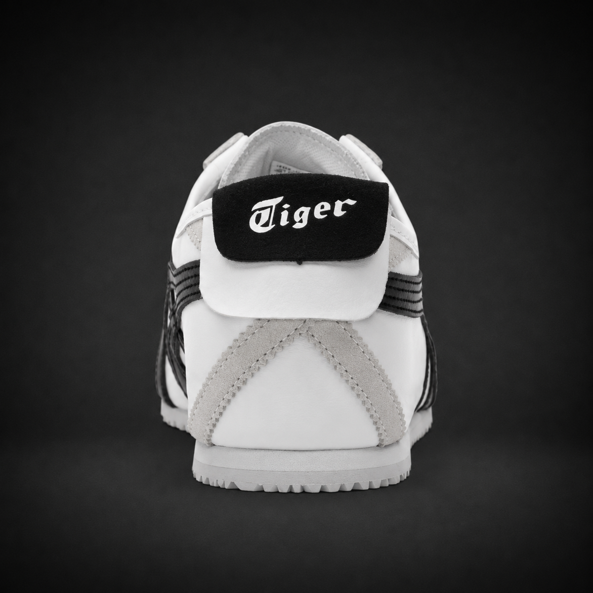 Onitsuka Tiger Mexico 66 SD White Black, vista trasera — Crazy!Duck Hype