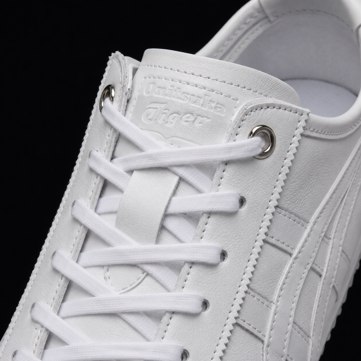 Onitsuka Tiger México 66 SD White, detalle de agujetas — Crazy!Duck Hype
