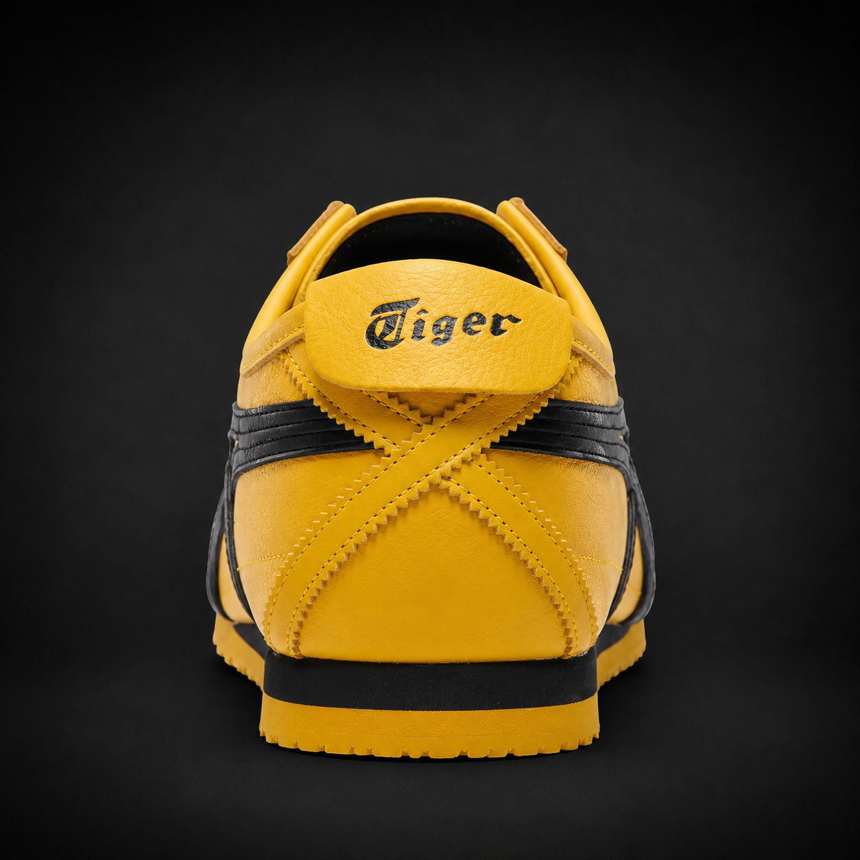 Onitsuka Tiger Mexico 66 SD Yellow Black, vista trasera — Crazy!Duck Hype