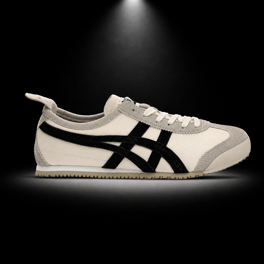 Onitsuka Tiger Mexico 66 Vintage Birch Black, vista lateral — Crazy!Duck Hype