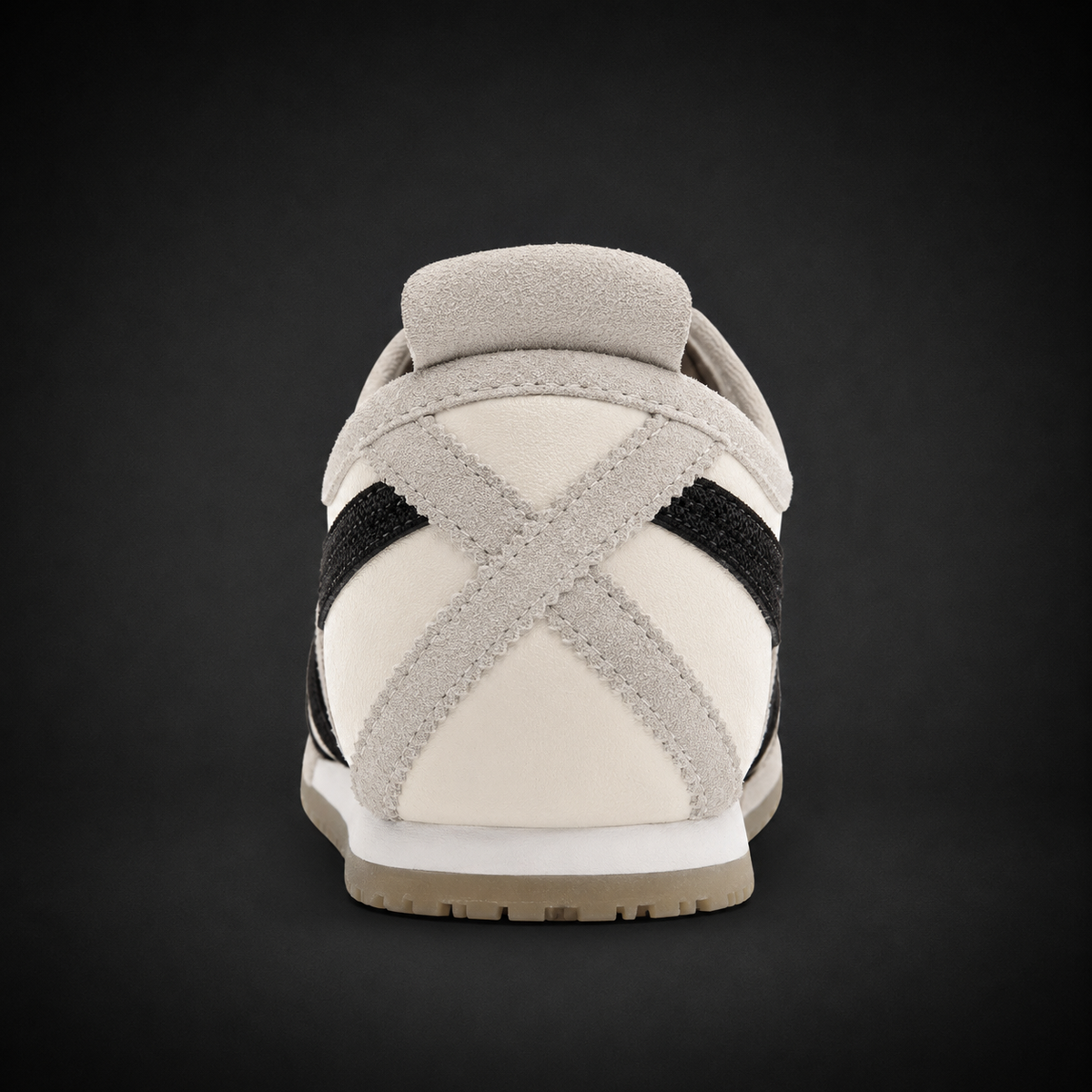 Onitsuka Tiger Mexico 66 Vintage Birch Black, vista trasera — Crazy!Duck Hype