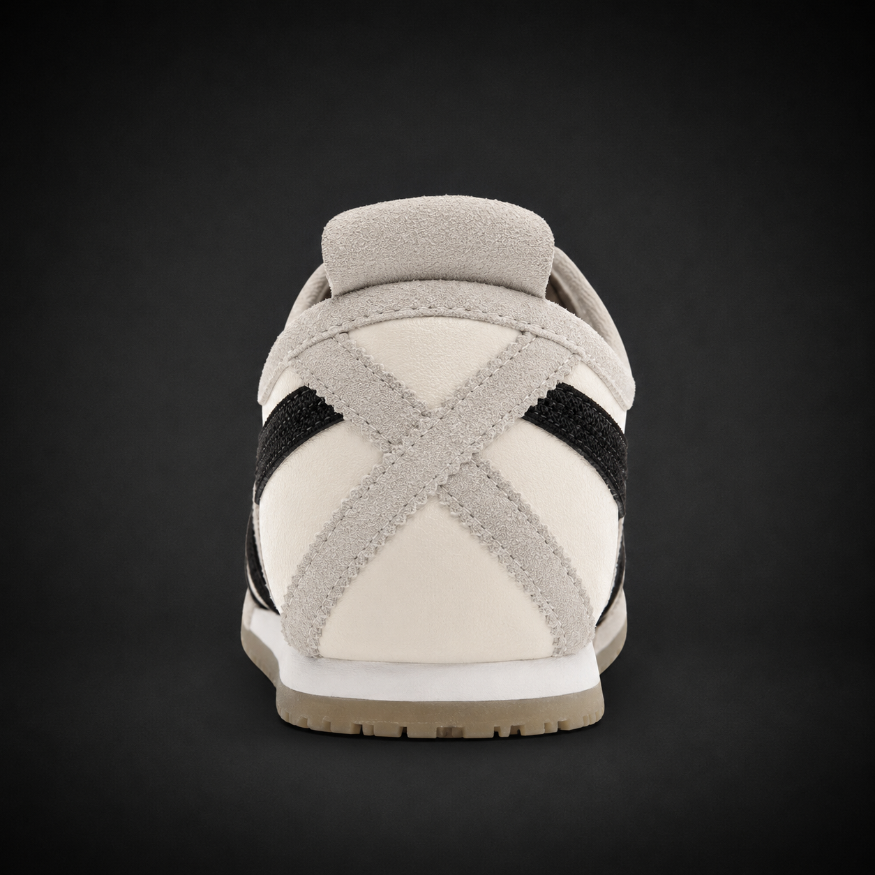 Onitsuka Tiger Mexico 66 Vintage Birch Black, vista trasera — Crazy!Duck Hype