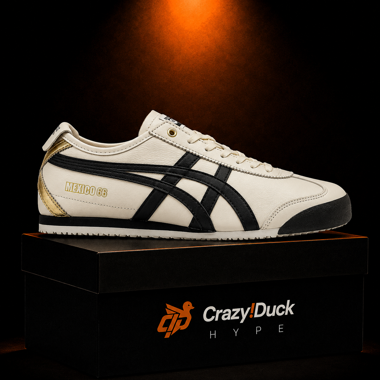 Onitsuka Tiger México 66 Vintage Cream Black con empaque — Crazy!Duck Hype
