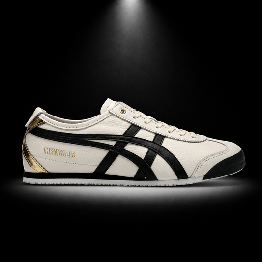 Onitsuka Tiger México 66 Vintage Cream Black, vista lateral — Crazy!Duck Hype