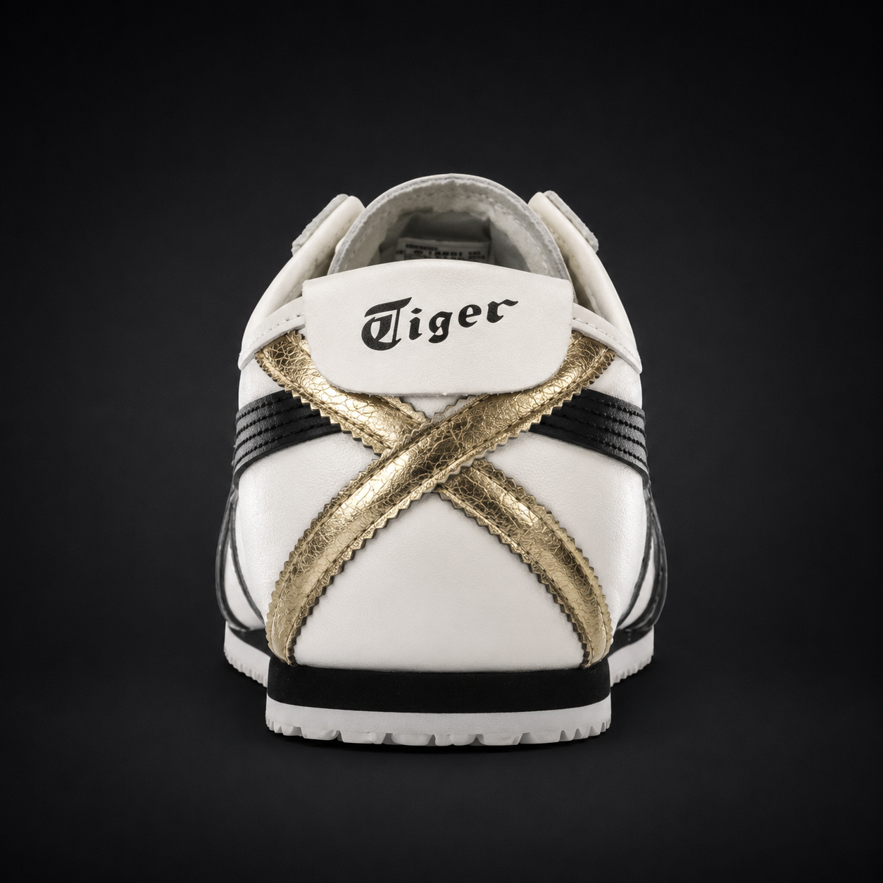 Onitsuka Tiger México 66 Vintage Cream Black, vista trasera — Crazy!Duck Hype