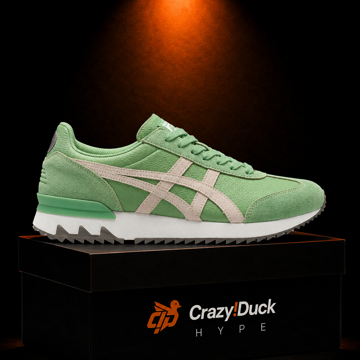 Onitsuka Tiger Verdigris Green Cream con empaque — Crazy!Duck Hype