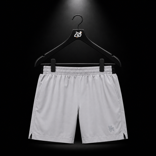 YoungLA 1048 Prime Training Shorts Grey, vista frontal — Crazy!Duck Hype