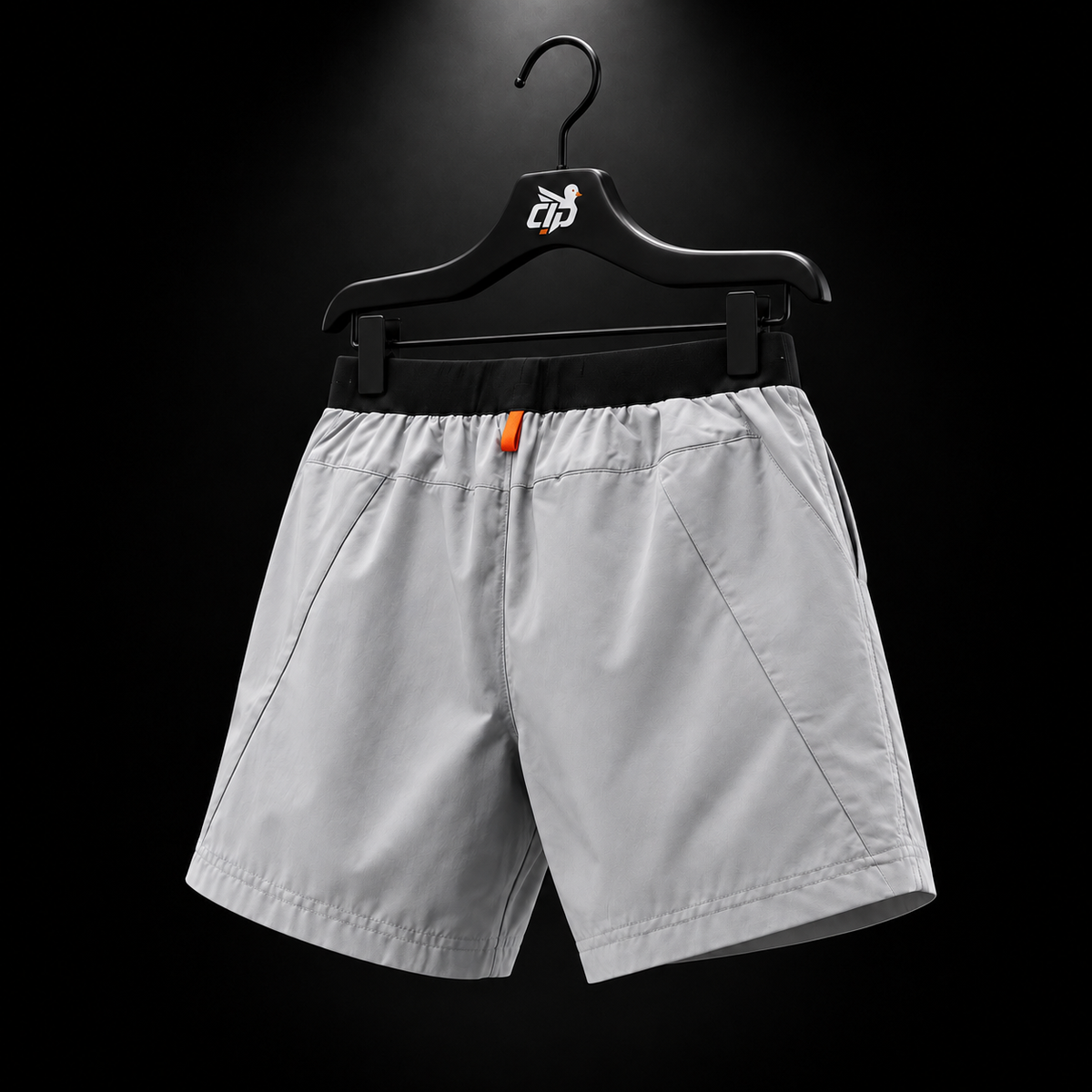 YoungLA 1048 Prime Training Shorts Grey, vista trasera — Crazy!Duck Hype
