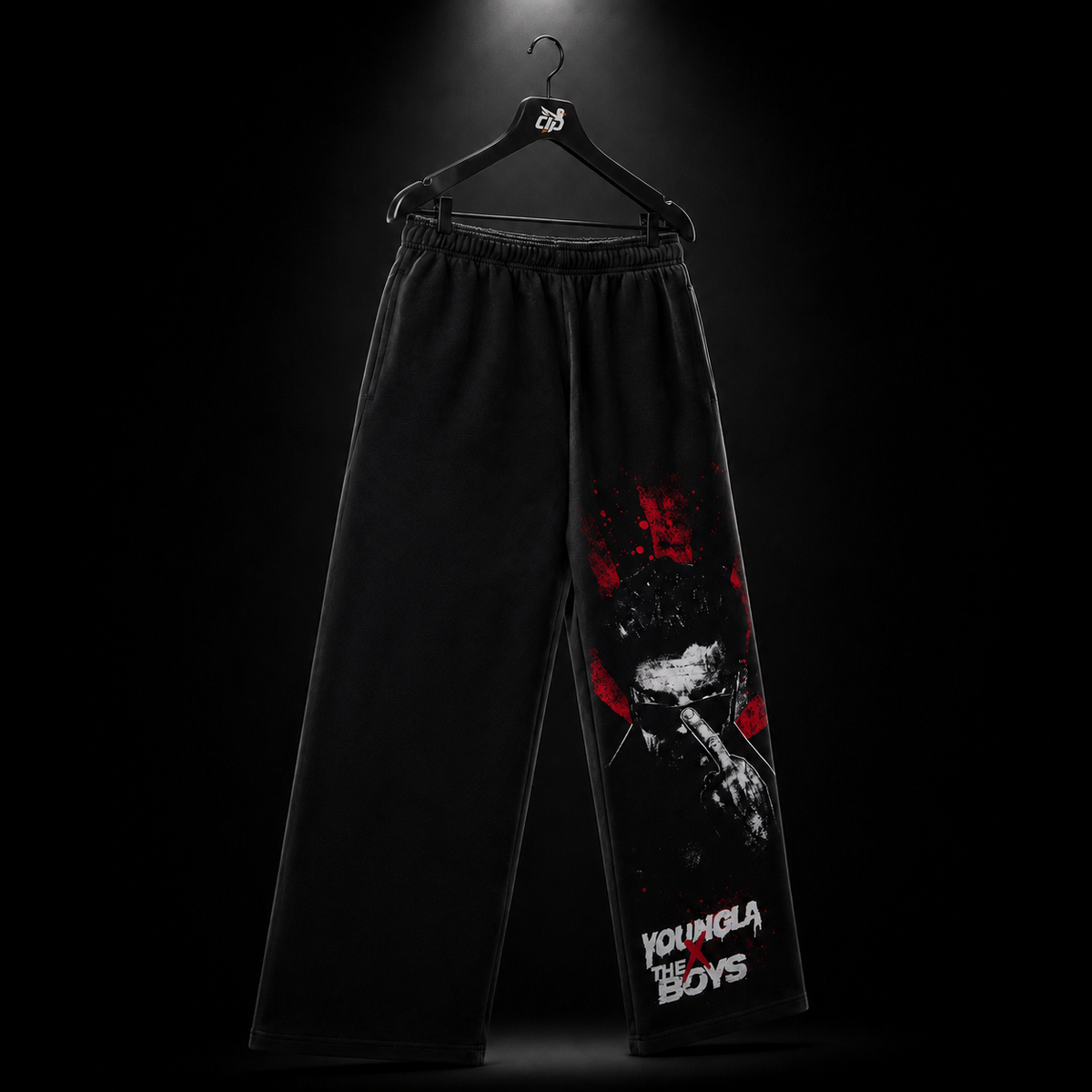YoungLA 2036 The Boys Sweats Billy Butcher Graphic, vista completa — Crazy!Duck Hype