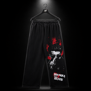 YoungLA 2036 The Boys Sweats Billy Butcher Graphic, vista frontal — Crazy!Duck Hype