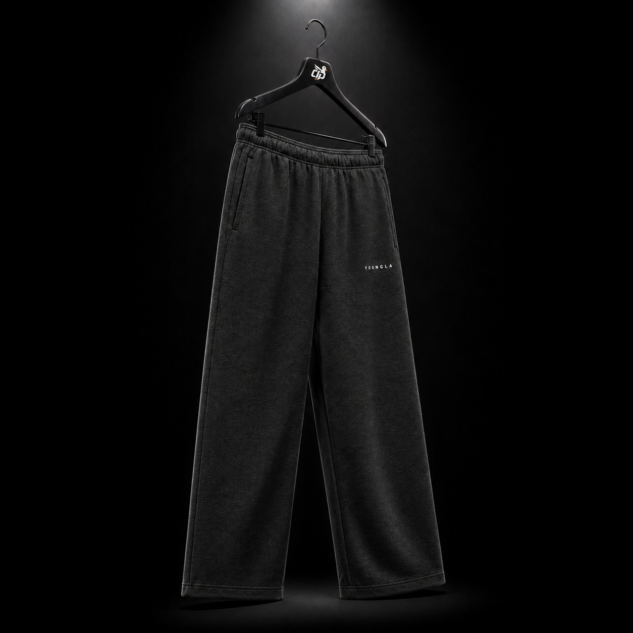 YoungLA 2043 Scuba Sweats Black, vista completa — Crazy!Duck Hype