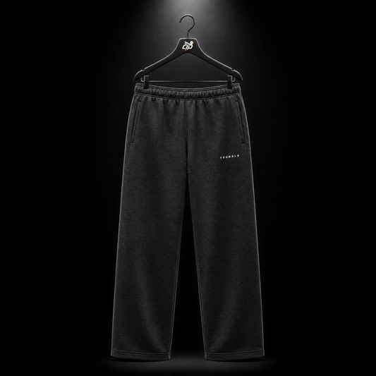 YoungLA 2043 Scuba Sweats Black, vista frontal — Crazy!Duck Hype