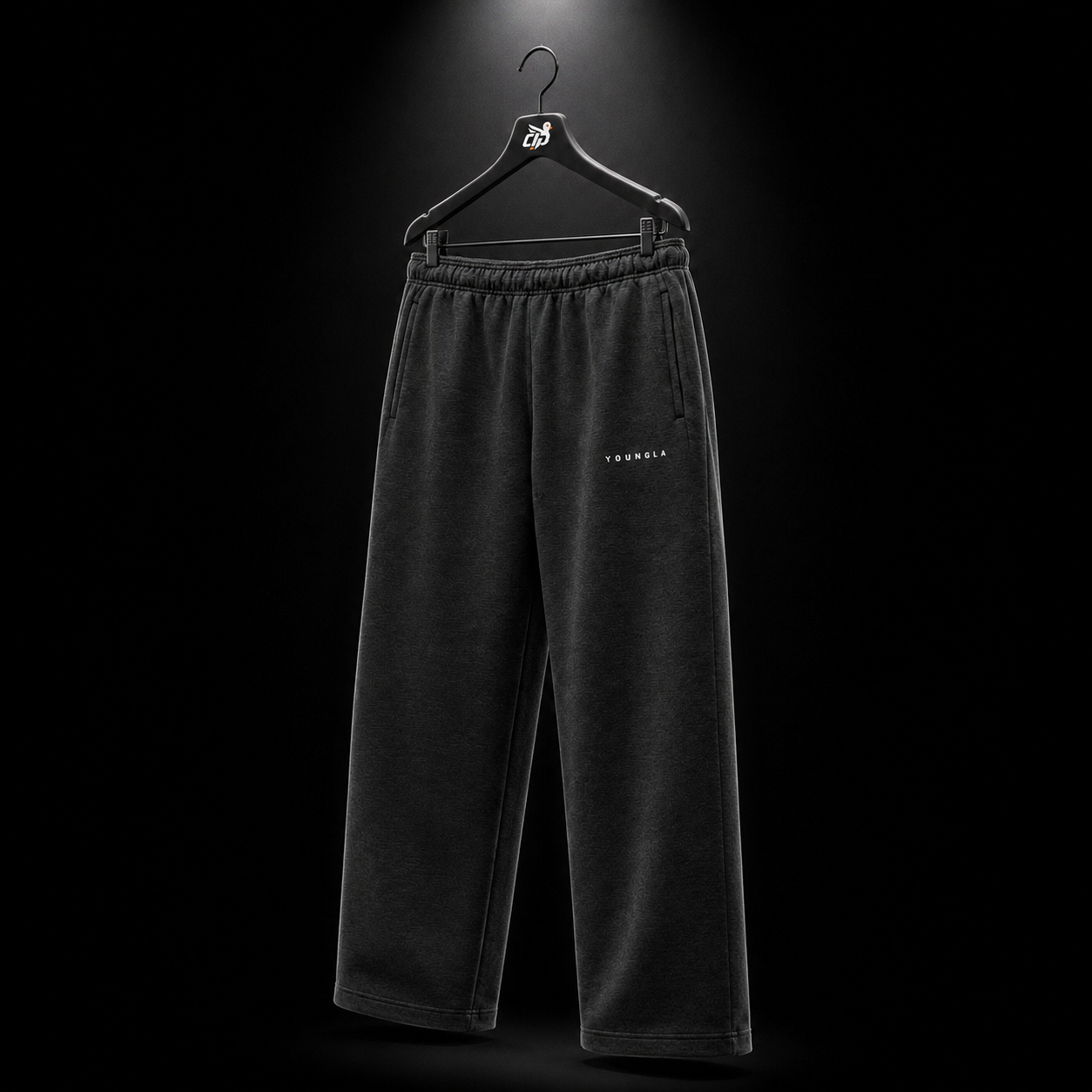 YoungLA 2043 Scuba Sweats Black, vista trasera — Crazy!Duck Hype
