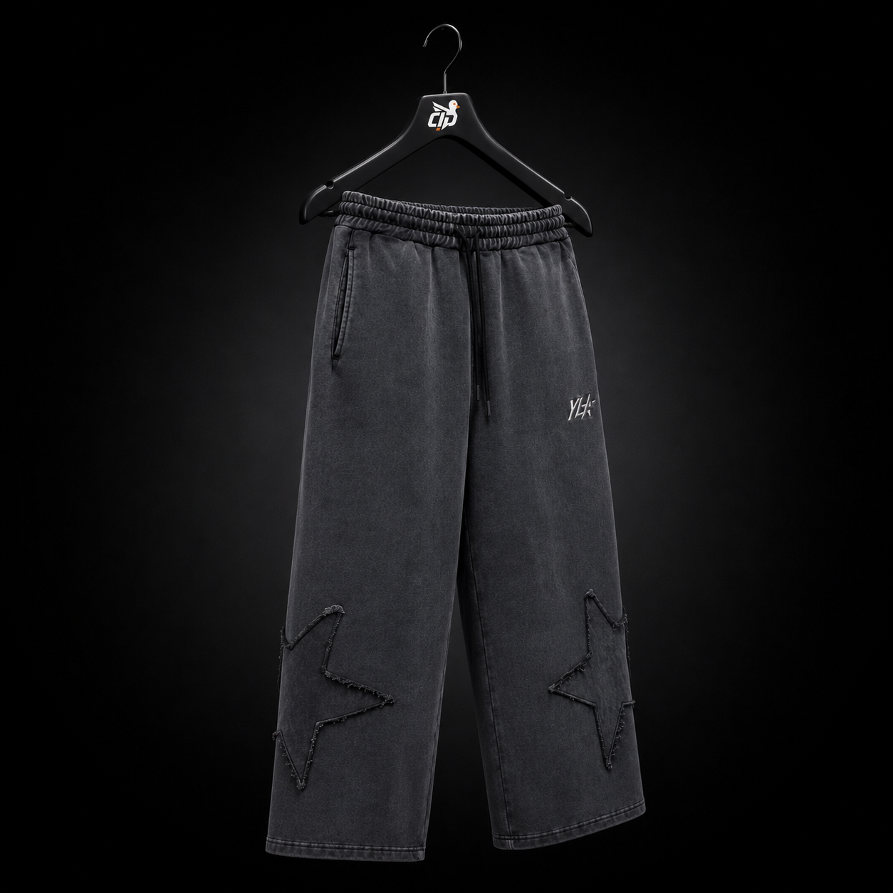YoungLA 2058 Superstar Sweats Grey Wash, vista completa — Crazy!Duck Hype
