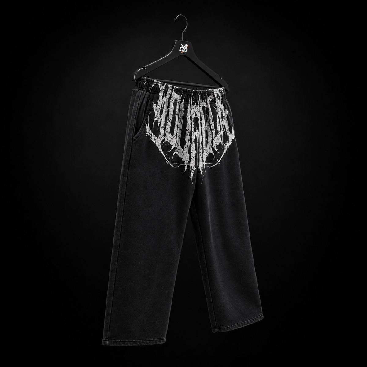 YoungLA 2079 Dark Wave Joggers Black Wash, vista completa — Crazy!Duck Hype