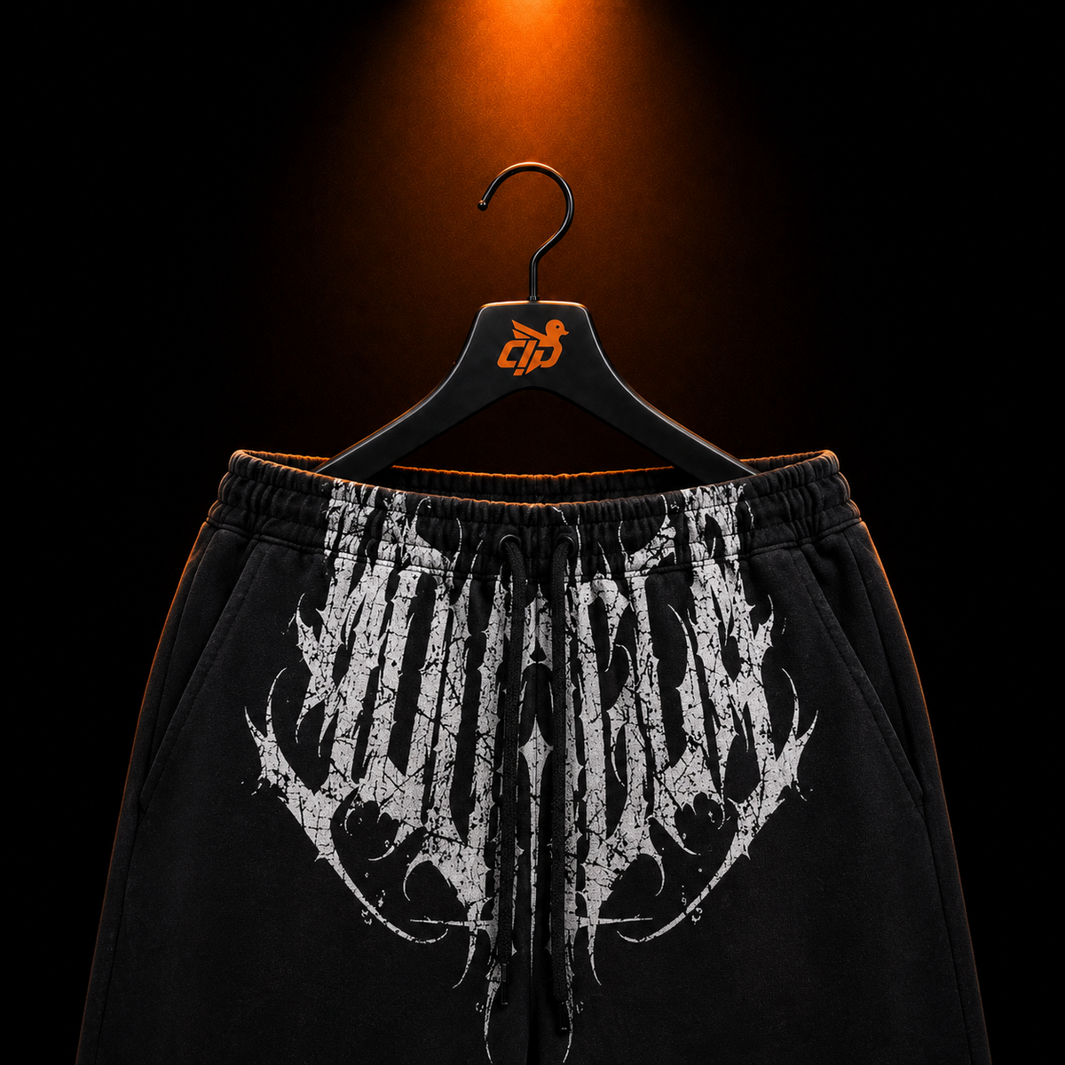 YoungLA 2079 Dark Wave Joggers Black Wash con presentación de producto — Crazy!Duck Hype
