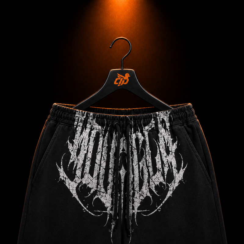 YoungLA 2079 Dark Wave Joggers Black Wash con presentación de producto — Crazy!Duck Hype