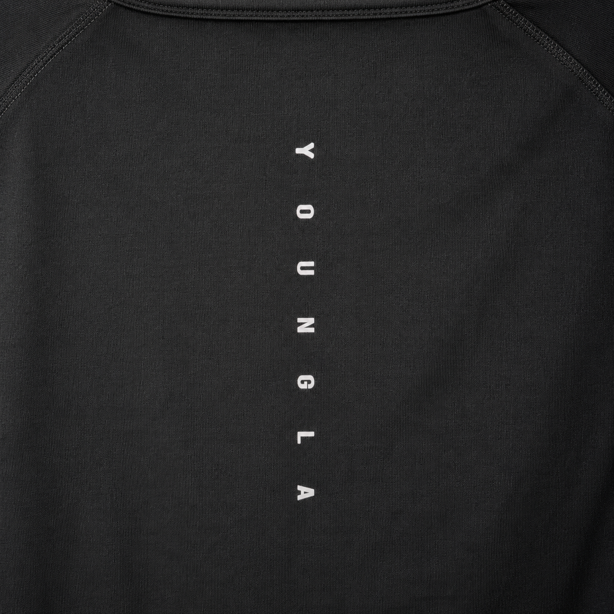 YoungLA 403 Elite Tees Black, detalle de estampado — Crazy!Duck Hype