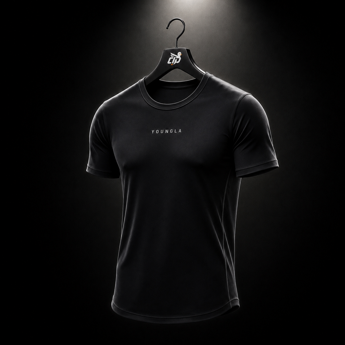 YoungLA 403 Elite Tees Black, vista trasera — Crazy!Duck Hype