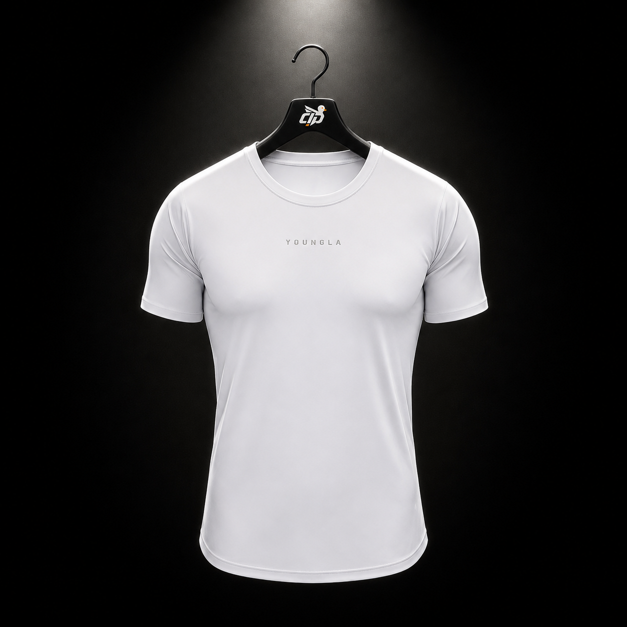 YoungLA 403 Elite Tees White, vista frontal — Crazy!Duck Hype