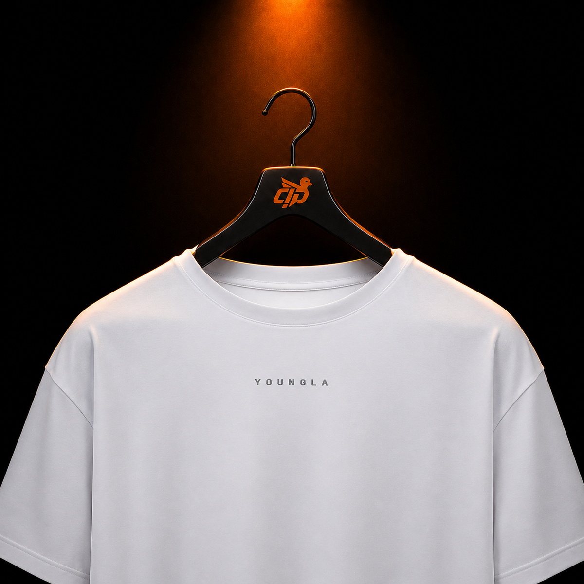 YoungLA 403 Elite Tees White con presentación de producto — Crazy!Duck Hype