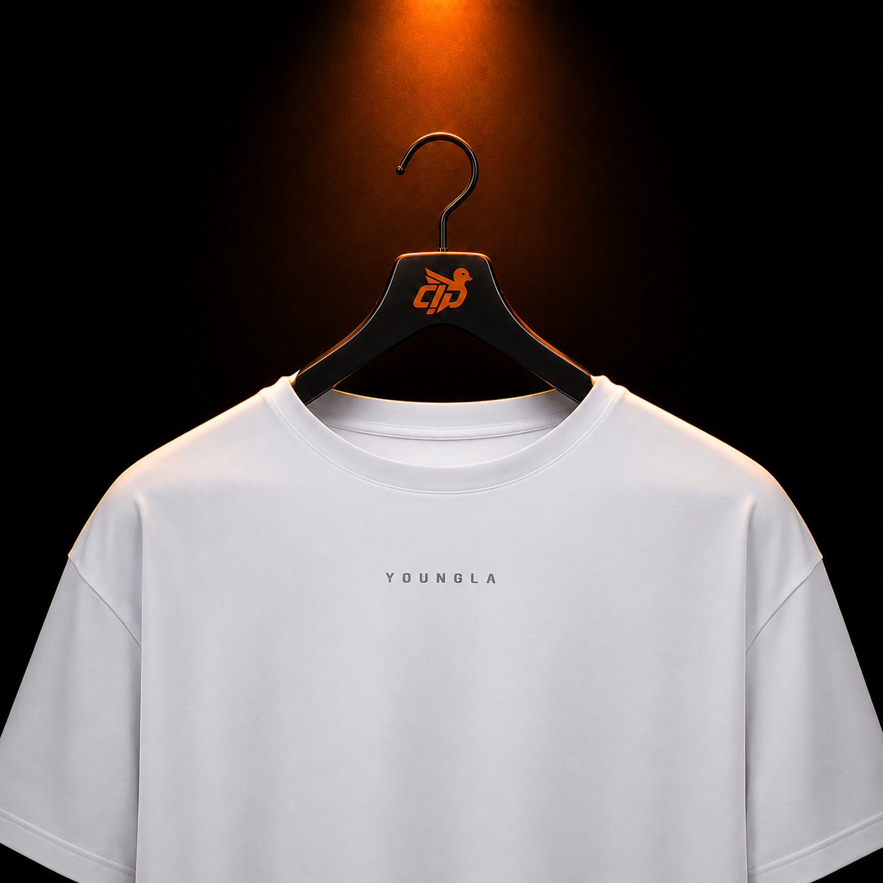 YoungLA 403 Elite Tees White con presentación de producto — Crazy!Duck Hype