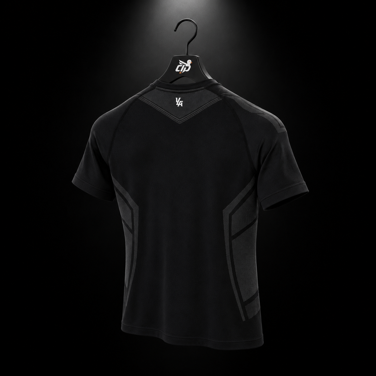 YoungLA 4041 Warrior Compression Tees Black, vista trasera — Crazy!Duck Hype