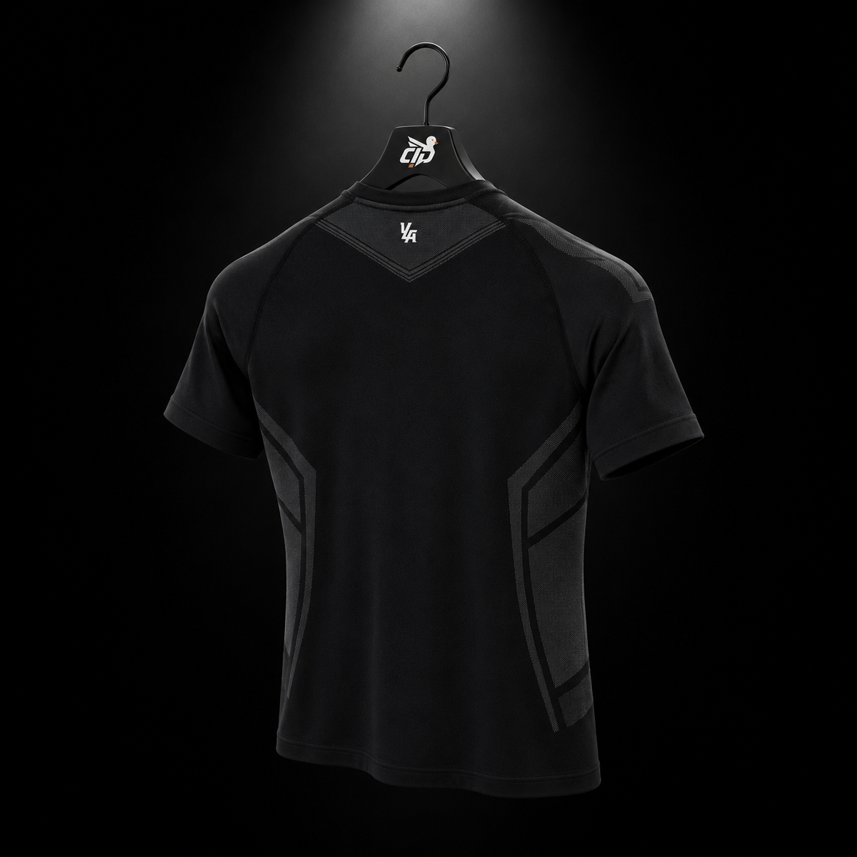 YoungLA 4041 Warrior Compression Tees Black, vista trasera — Crazy!Duck Hype