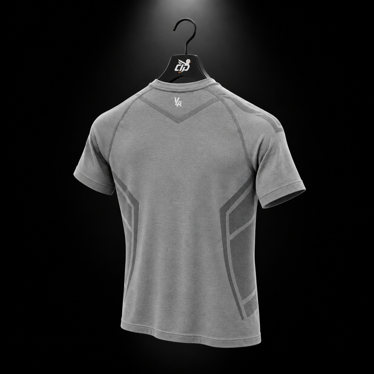 YoungLA 4041 Warrior Compression Tees Grey, vista trasera — Crazy!Duck Hype