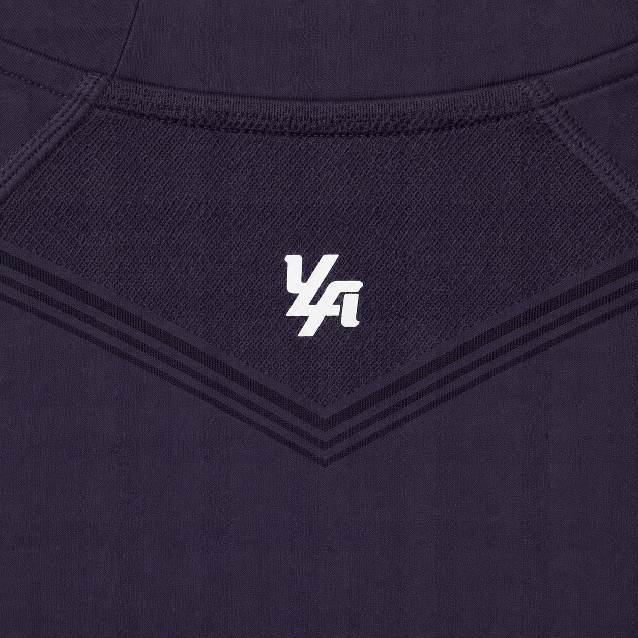 YoungLA 4041 Warrior Compression Tees Purple, detalle de espalda y material — Crazy!Duck Hype