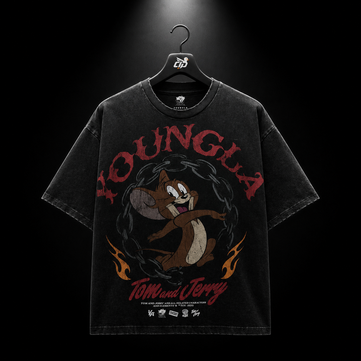 YoungLA 4082 Tom & Jerry Tees Jerry, vista frontal — Crazy!Duck Hype
